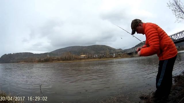 рыбалка, ловля ельца р. Мана Красноярск 30.04.2017 смотреть онлайн