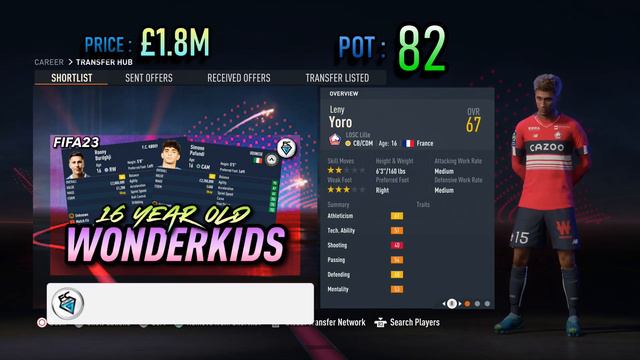 THE BEST CAREER MODE WONDER KIDS - AGE: 16 (FIFA 23)
