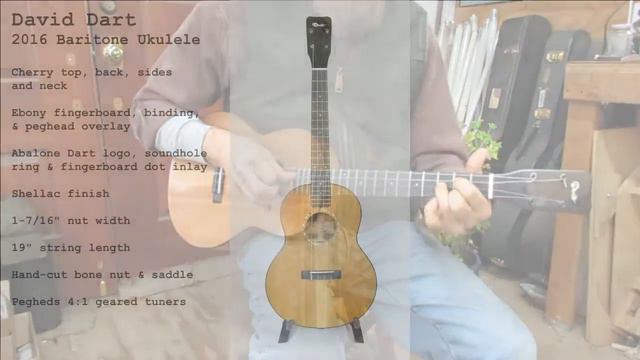 Dart Instruments - Cherry Baritone Ukulele demo video смотреть онлайн