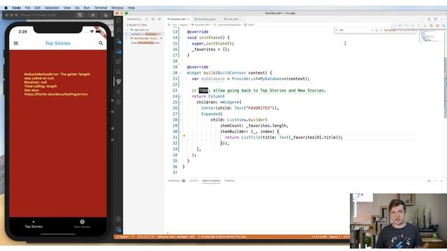 Using StreamBuilder to render a favorites list (The Boring Flutter Development Show, Ep. 42) смотреть онлайн