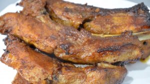 Свиные рёбрышки в духовке - быстро, просто и вкусно.