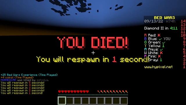 ماين كرافت الجافا جربت حرب سرير في هايبكسل Minecraft Java 1.8.9 смотреть онлайн