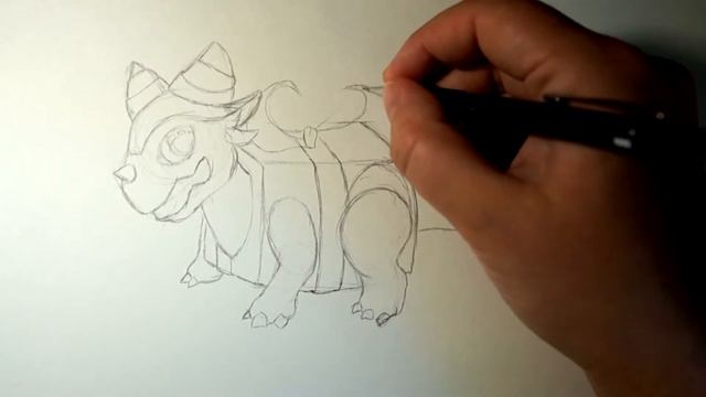 Как нарисовать Дракона Подарок из Dragon Mania Legends цветными маркерами✦ смотреть онлайн