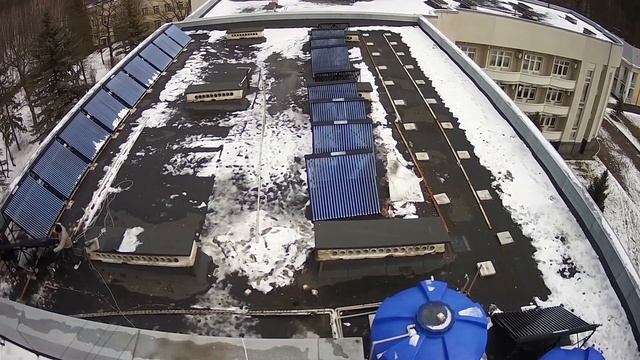 Монтаж солнечных коллекторов для нагрева воды от солнца. смотреть онлайн
