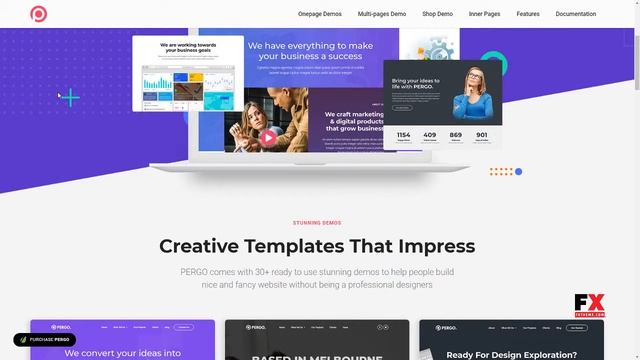 Pergo - Multipurpose Landing Page WordPress Theme Sid Kyo смотреть онлайн
