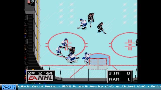 North America vs Finland - GROUP B -World Cup of Hockey - NHL '94 - Sega Genesis смотреть онлайн