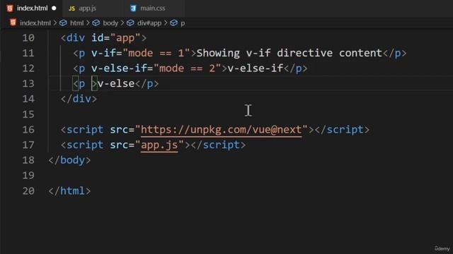 020 Conditional Rendering (02 - Vue Fundamentals) смотреть онлайн
