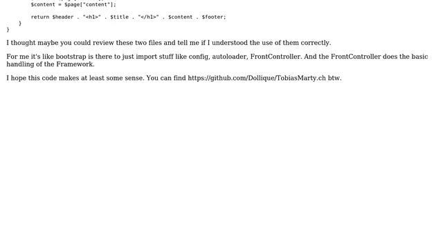 Code Review: Learning PHP MVC: bootstrapping and front-controller смотреть онлайн