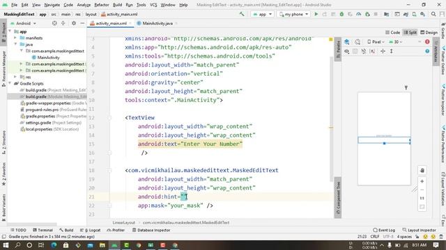 Masking Edit Text in Android tutorial in Bangla смотреть онлайн