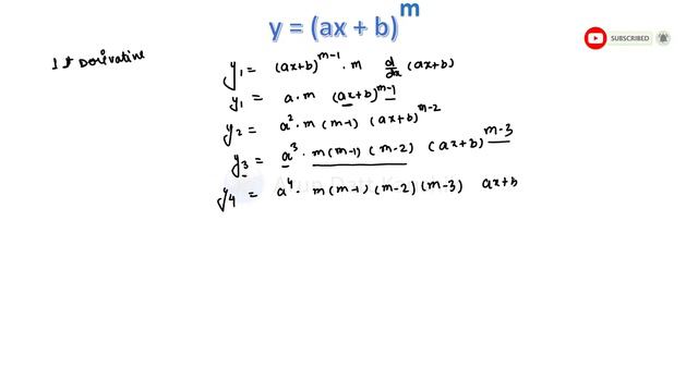 Nth Derivative Of (ax + b)^m In Hindi смотреть онлайн