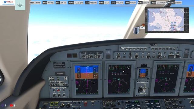 MSFS Vatsim Brussells EBBR to Birmingham EGBB working title cj4 tutorial cold and dark to landing смотреть онлайн