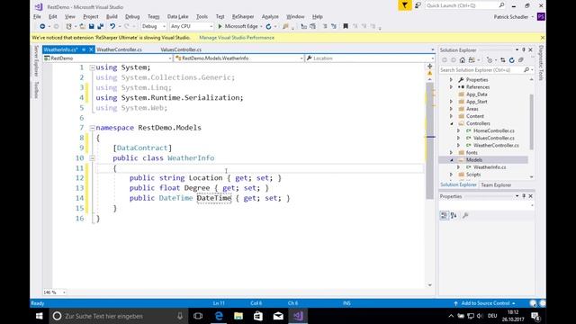 Creating A REST Webservice With C# And Visual Studio смотреть онлайн