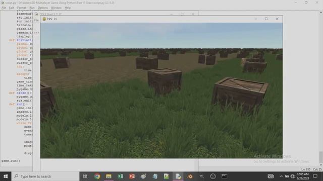 3D Multiplayer Game Using Python Part-11: Grass ! смотреть онлайн