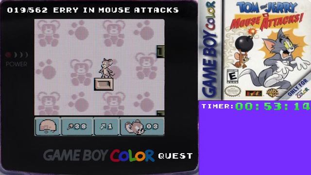 GBC Quest (019) Tom and Jerry in Mouse Attacks смотреть онлайн