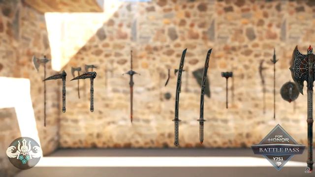 NEW All Year 7 Season 1 Battle Pass Weapon Skins!!! [For Honor]