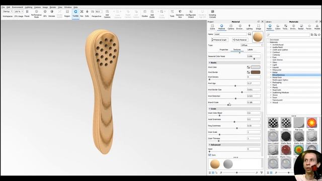 Не урок #1. Ответы на вопросы. Дерево и альфа канал стекла в Keyshot. смотреть онлайн