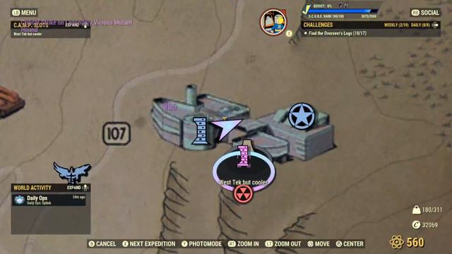 Fallout 76 - West Tek XP farming w/ alt account [1 x 1 hour, 13 levels] смотреть онлайн