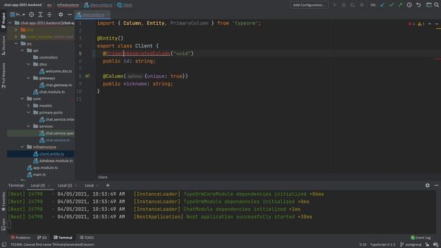 Fullstack2021 | p70 | Typeorm Postgres | Autogenerated Primary Column with UUID смотреть онлайн