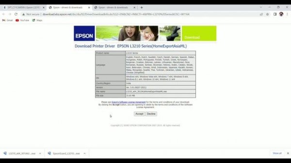 Epson L3210 driver download windows 11/10/7 | Epson L3210 driver installation