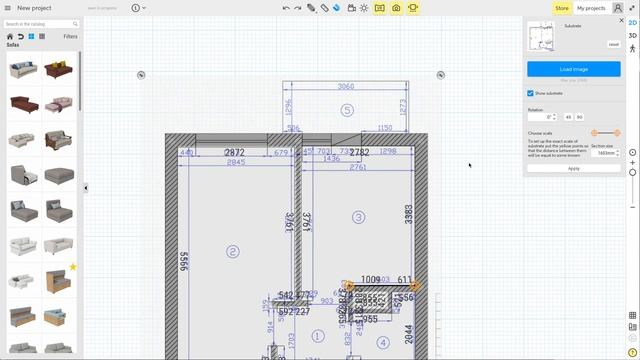 Planoplan 2.0 Creating Walls смотреть онлайн