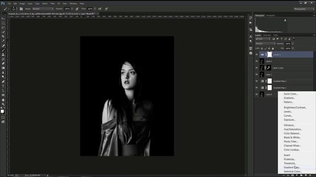 Make BNW with Gradient Map Photoshop Tutorial 2019 Easy Way смотреть онлайн