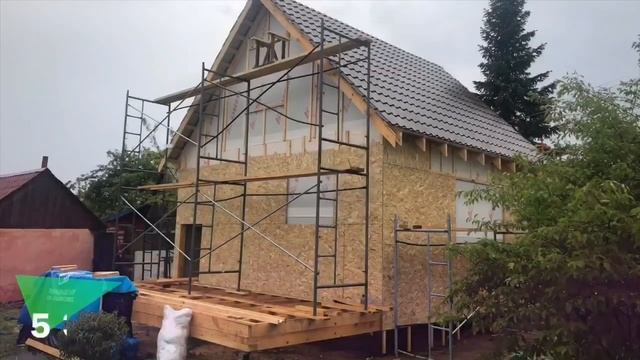 УЮТНЫЙ КАРКАСНЫЙ ДОМИК С ТЕРРАСОЙ 6х6 ДВА ЭТАЖА смотреть онлайн