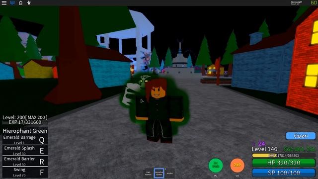 ROBLOX- SHOWCASE HIEROPHANT GREEN, SKIN MỚI VÀ FREE | Jojo Blox | Đô Lê смотреть онлайн