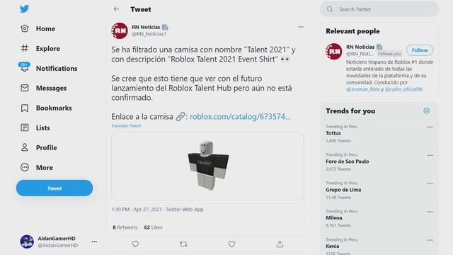 ¡COMIENZA EL EVENTO "TALENT HUB" CON CAMISA GRATIS PARA CONSEGUIR EN ROBLOX 2021!? ¿Premio GRATIS? смотреть онлайн
