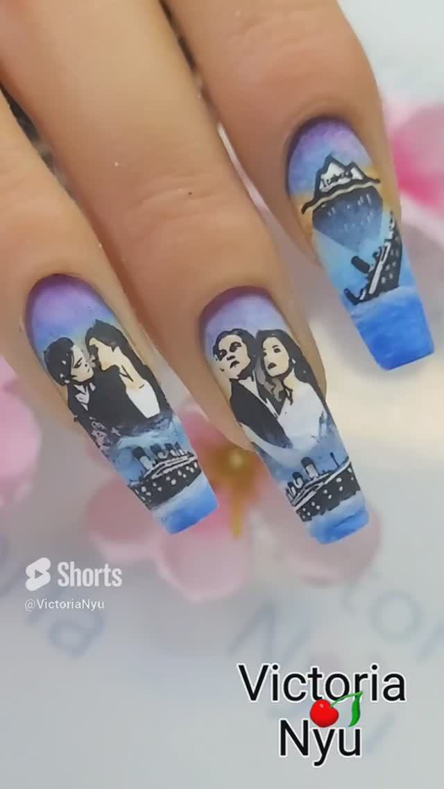 #titanic #nails #nailart #stamping #дизайнногтей #ногти #uprettego #стемпинг #naildesign #nailtech смотреть онлайн