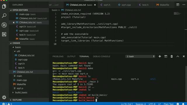 Learn CMake by real example (tutorial 1, main concepts of CMake, target, modules) смотреть онлайн