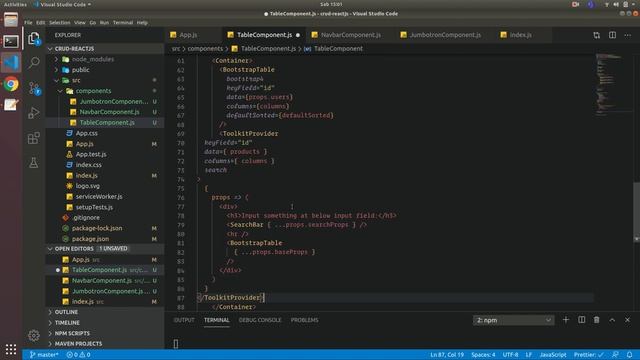 CRUD REACT JS API DENGAN REDUX : 4. Search, Filter, Sort, pagination pada Bootstrap Table 2 React J смотреть онлайн
