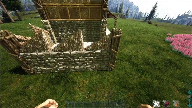 ARK: How to build a Medieval House with Shop - Tutorial смотреть онлайн