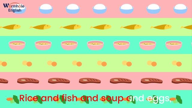I'm So Hungry! | Food Song | Wormhole English - Songs For Kids смотреть онлайн