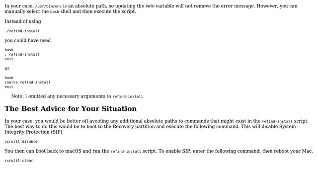 I have `/usr/bin/env` in my "Macintosh HD" but not in the recovery partition. Is this normal? смотреть онлайн