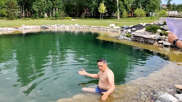 Пробуем нырять в наш пруд | Рассказываю, как сэкономили 500-700 тысяч на строительстве смотреть онлайн