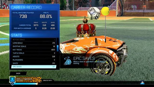 Rocket League Stats: 88.8% WIN RATE - AMAZING on #CloudGaming - The Number of The Tigaroo :) смотреть онлайн