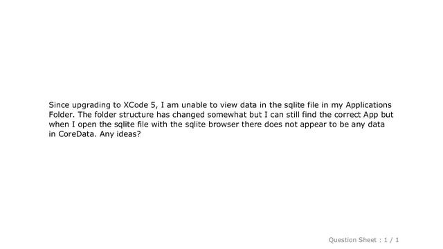 iOS : viewing coredata with sqlite browser in xcode 5 смотреть онлайн