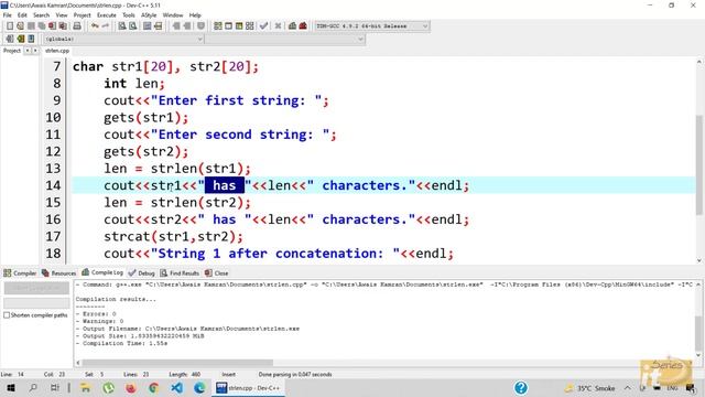 strlen() Function in C++(Urdu/Hindi) смотреть онлайн
