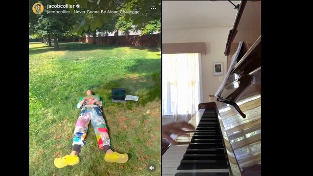 Never Gonna Be Alone Challenge @jacobcollier 😊 🎹 смотреть онлайн