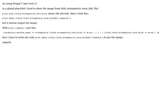 Drupal: Views: get image-field with global php смотреть онлайн