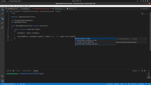 Laravel 9 & Vue 3 Blog with Sanctum authentication #25 Display related posts dynamically смотреть онлайн