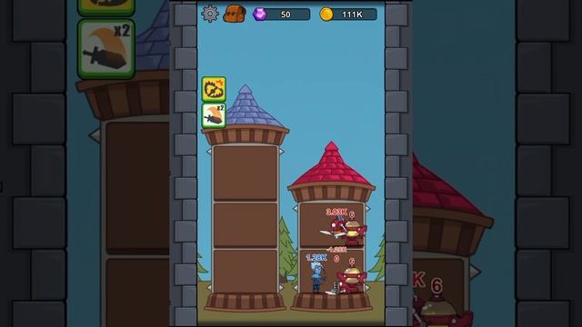 Hero Castle Wars - Level 14 (2nd Castle Stage 2) Gameplay Android, iOS смотреть онлайн