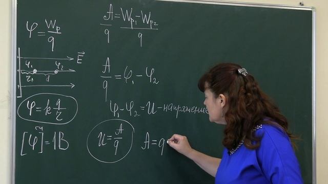 Физика 10 класс. Разность потенциалов. Напряжение смотреть онлайн