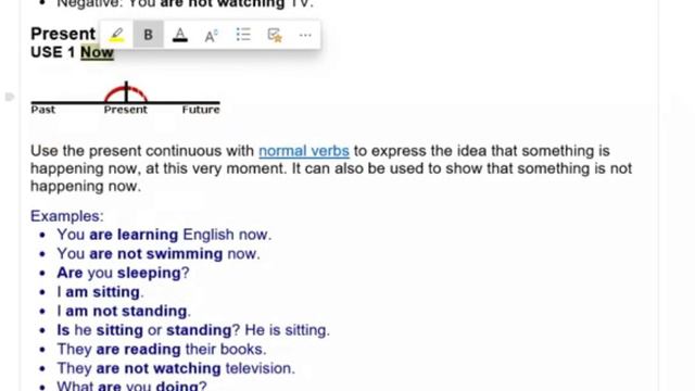Grammar-Present Continuous review Part 2 смотреть онлайн