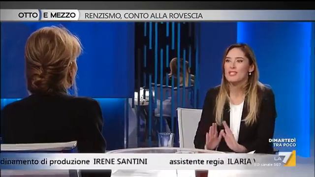 Maria Elena Boschi vs Giovanni Toti / Otto e Mezzo 29 Novembre 2016 смотреть онлайн