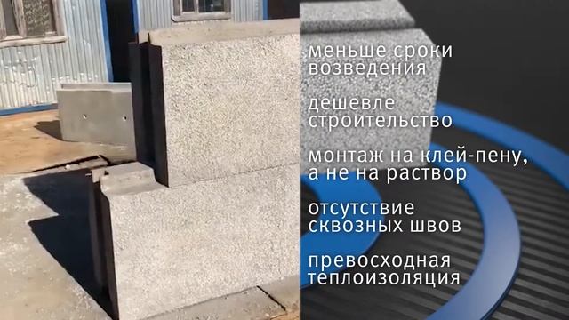 Тёплый бетон - полистиролбетон. Крупный формат. Один день - один этаж. смотреть онлайн