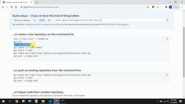 Integrate github with React from scratch смотреть онлайн