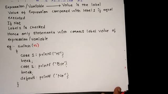 Syntax And Working Of Switch Statement | SPA/C Programming in Hindi смотреть онлайн