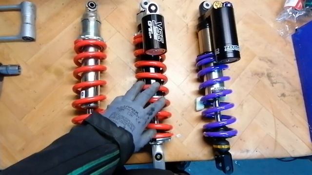 CRF300 Rally амортизаторы. Оригинал, YSS G-Top и HyperPro 647