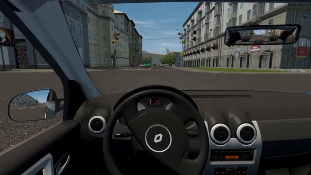 City Car Driving - Renault Logan L Normal Driving |